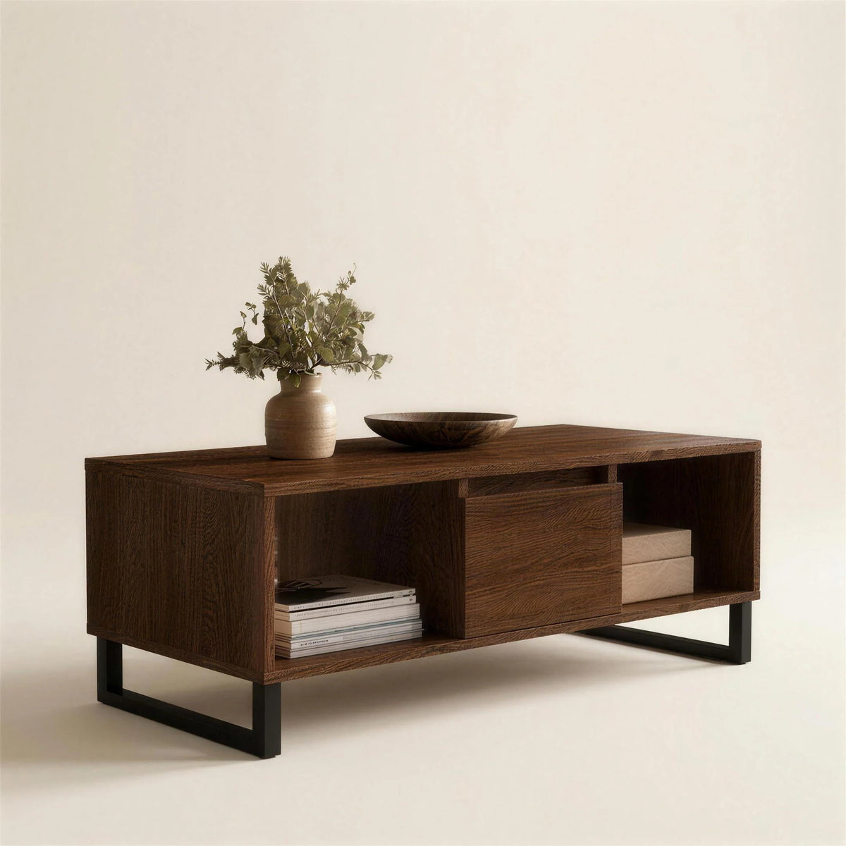 Cèdre table basse bois, packshot