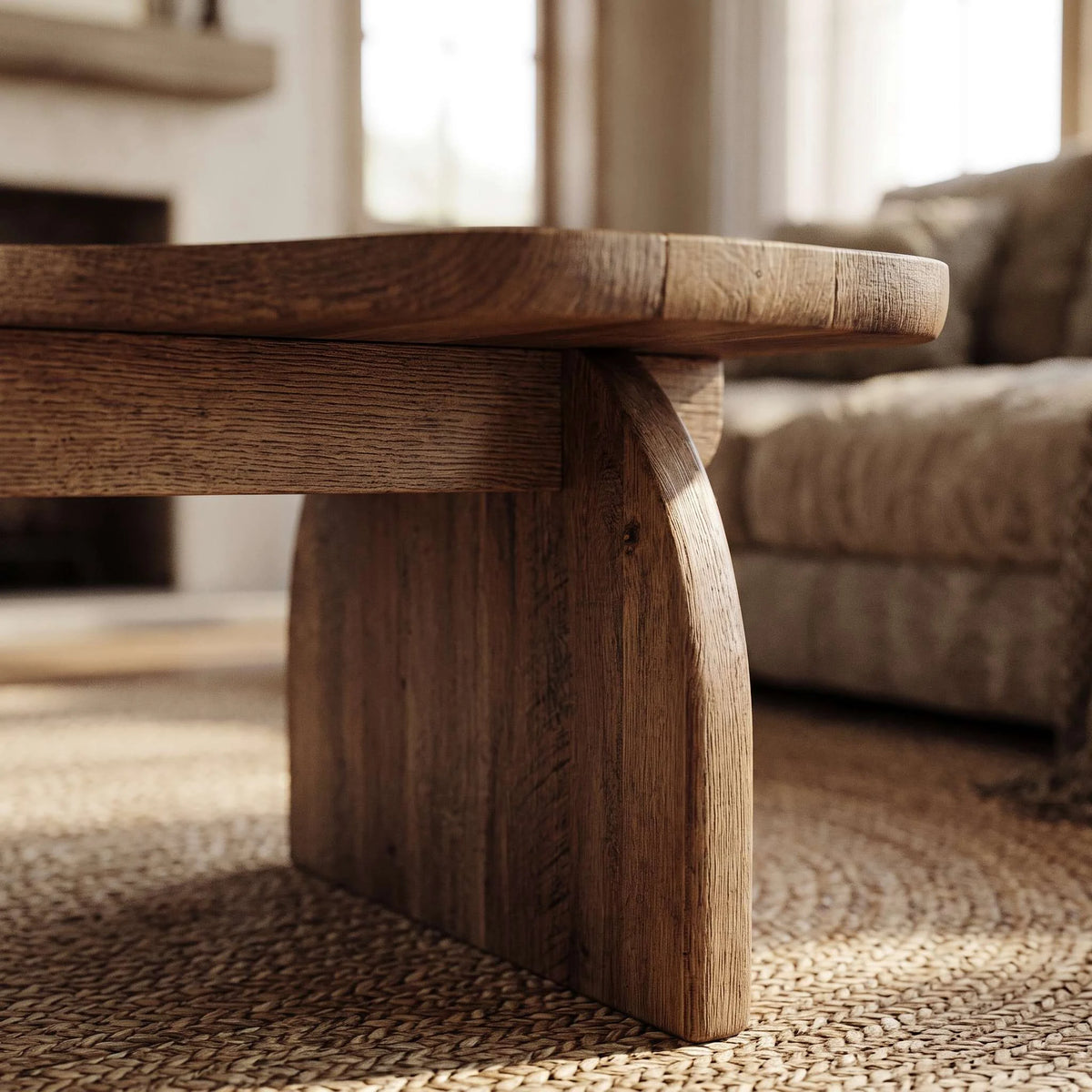 Detail du pietement de la table basse