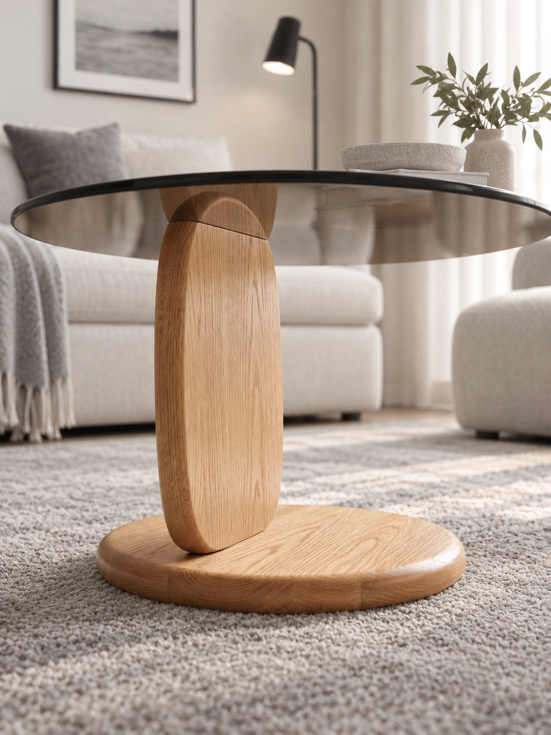 Veinture Aube - aube-table-basse-verre-bois-ronde-04-detail-ambiance
