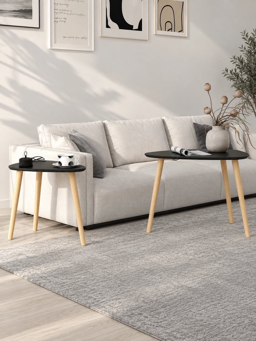 Veinture Écho - echo-table-basse-gigogne-noir-pin-05-tables-separees-ambiance