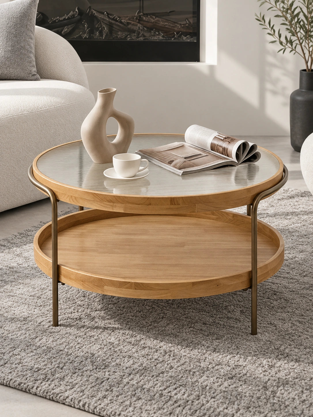 Veinture Lune - lune-table-basse-ronde-verre-cannele-bois-07-plateau-verre-cannele-plongee-ambiance