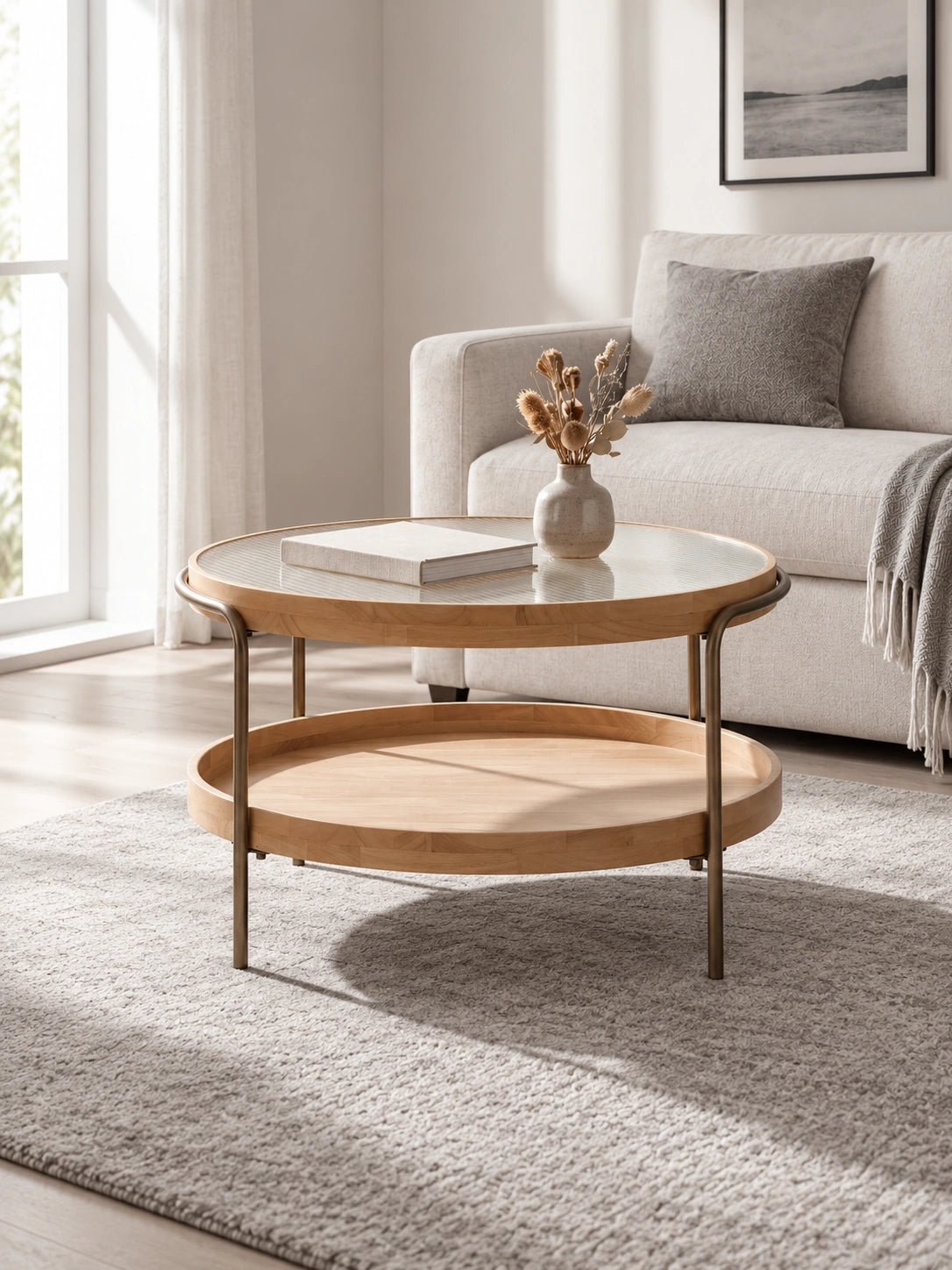 Veinture Lune - lune-table-basse-ronde-verre-cannele-bois-02-lifestyle-ambiance